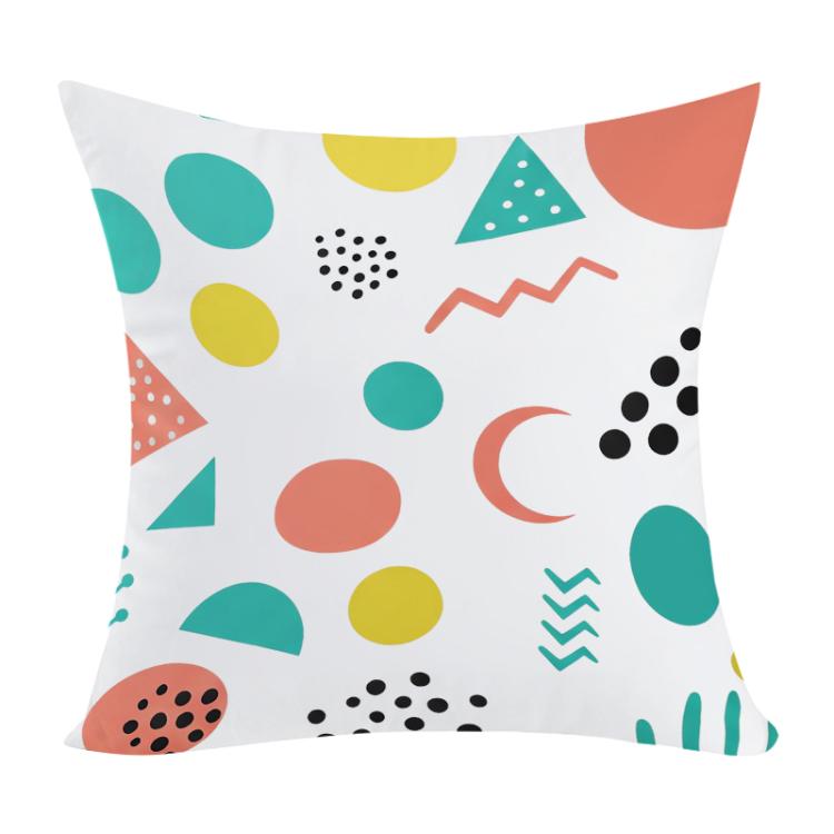 Geometry Printed Sofa Pillow With Core Print On Your Demand, 35x35cm, 40x40cm, 45x45cm, 50x50cm, 60x60cm