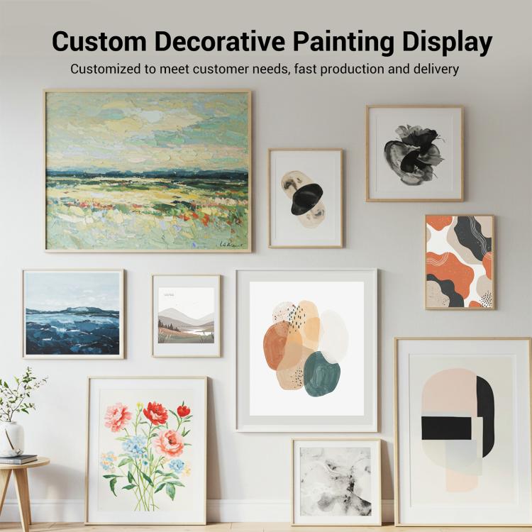 Watercolor Flowers Decorative Painting with PS Frame Print On Your Demand, 15x20cm, 20x20cm, 30x30cm, 40x40cm, 50x50cm, 60x60cm, 70x70cm, 80x80cm, 90x90cm