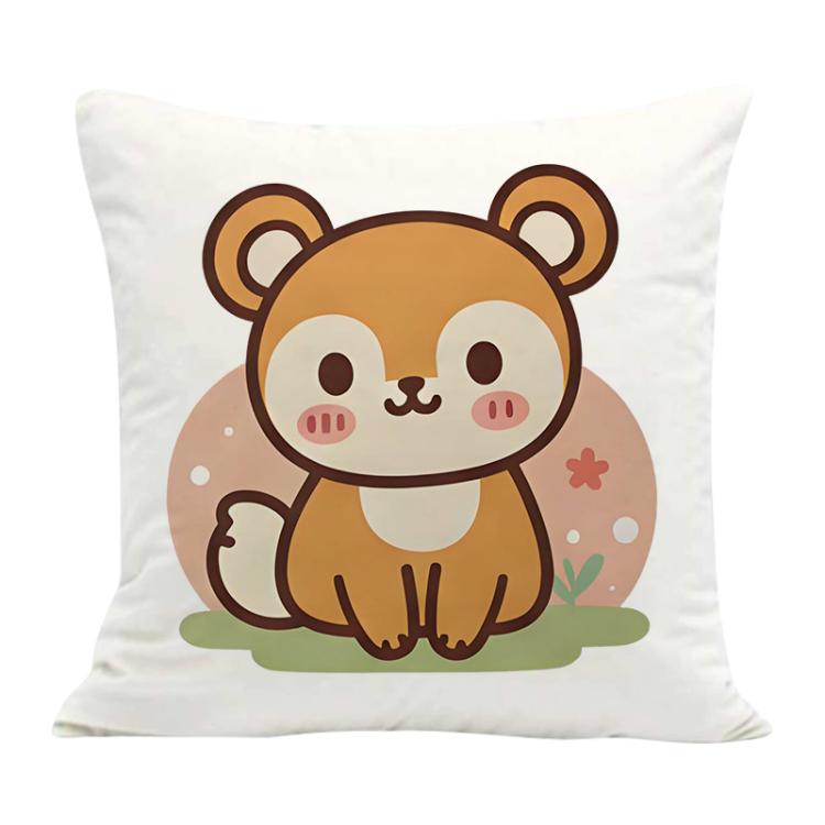 Squirrel Printed Sofa Pillow With Core Print On Your Demand, 35x35cm, 40x40cm, 45x45cm, 50x50cm, 60x60cm