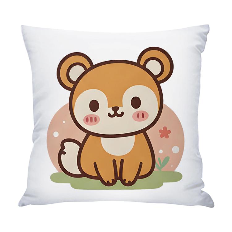 Squirrel Printed Sofa Pillow With Core Print On Your Demand, 35x35cm, 40x40cm, 45x45cm, 50x50cm, 60x60cm