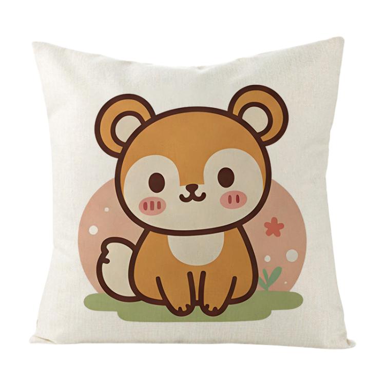 Squirrel Printed Sofa Pillow With Core Print On Your Demand, 35x35cm, 40x40cm, 45x45cm, 50x50cm, 60x60cm