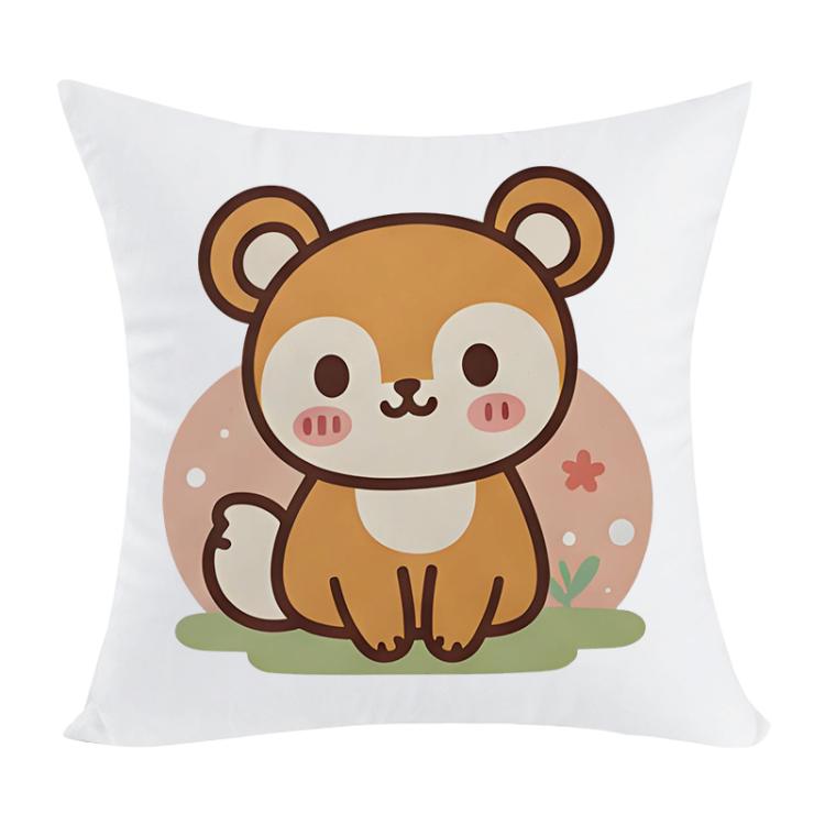 Squirrel Printed Sofa Pillow With Core Print On Your Demand, 35x35cm, 40x40cm, 45x45cm, 50x50cm, 60x60cm