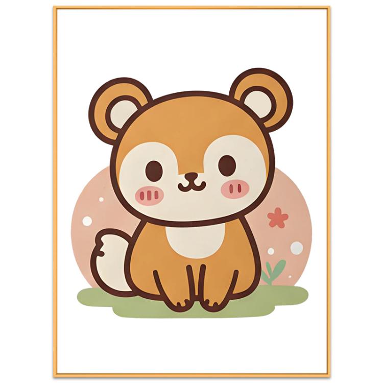 Squirrel Decorative Painting with Aluminum Alloy Frame Print On Your Demand, 15x20cm, 20x20cm, 30x30cm, 40x40cm, 50x50cm, 60x60cm, 70x70cm, 80x80cm, 90x90cm