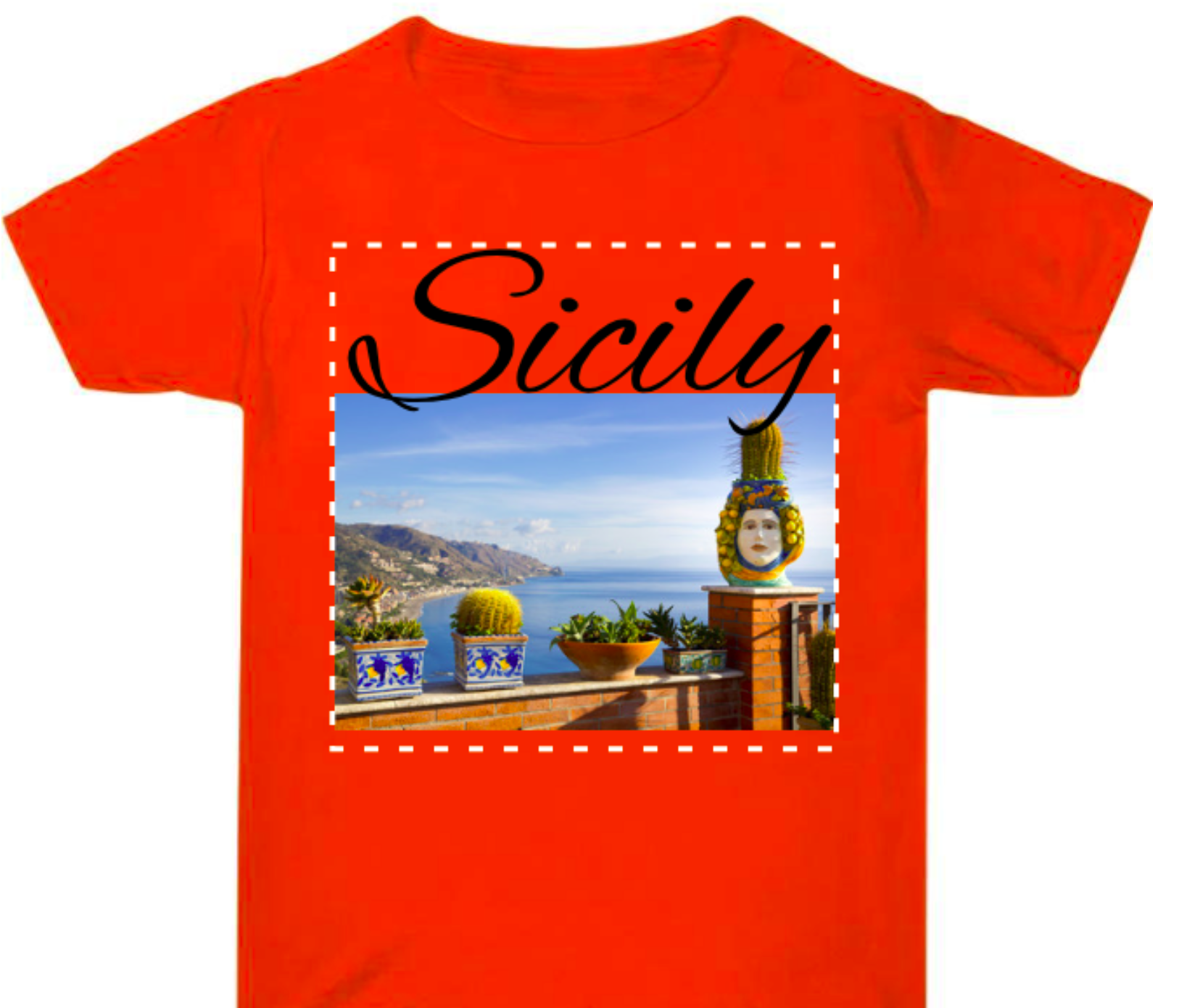 Sicily” T-Shirt – Italian Souvenir Tee with Coastal Print | Unisex Mediterranean Style Shirt